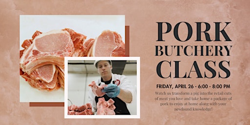 Imagem principal do evento Pork Butchery Class