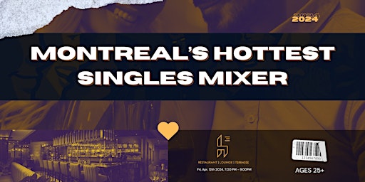 Imagem principal do evento Montreal's Hottest Singles Mixer @ lounge h3 25+