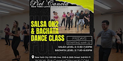 Imagem principal do evento Salsa On2 Dance Class,  Level 2  Advanced-Beginner