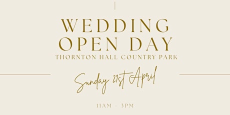 Thornton Hall Wedding Open Day