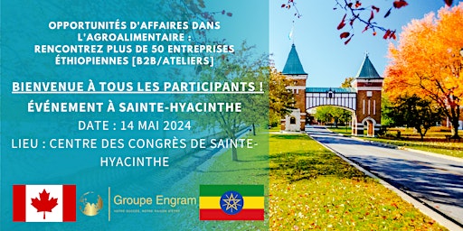 Hauptbild für Rencontrez la délégation éthiopienne au Canada - St Hyacinthe