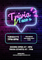 Imagem principal do evento Trivia & Taco's at The Grove