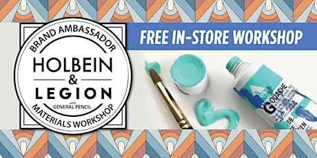 Free Workshop with Brand Ambassador for Holbein, Legion and General Pencil