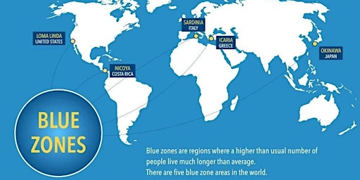 Image principale de Blue Zones: Where are they and how do we get there in Columbia SC?