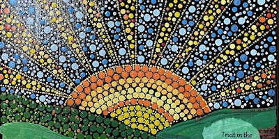 Imagem principal do evento Here comes the Sun! Celebrate Spring  by painting this beautiful dot sunris