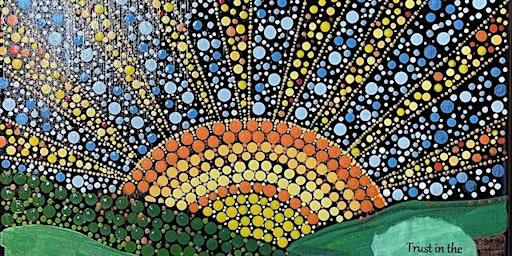 Here comes the Sun! Celebrate Spring  by painting this beautiful dot sunris  primärbild