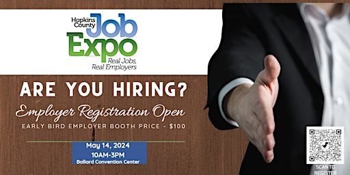 Immagine principale di Hopkins County Job Expo - Employer Registration 