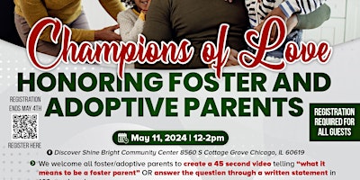 Imagem principal do evento Champions of Love: Honoring Foster and Adoptive Parents
