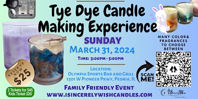Imagen principal de Tye Dye Candle Making Experience