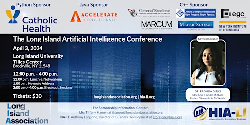 Primaire afbeelding van The Long Island Artificial Intelligence Conference