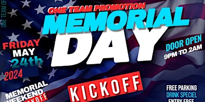 Primaire afbeelding van MEMORIAL DAY KICKOFF