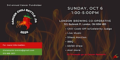 Hauptbild für Cancer Chili Battle  - Chili Cook-Off/Silent Auction for Cancer Research