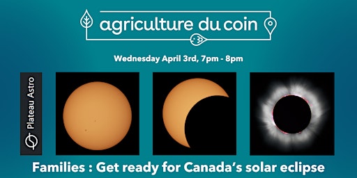 Imagem principal do evento Get ready for Canada's solar Eclipse