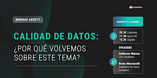 Hauptbild für Calidad de datos, ¿por qué volvemos sobre este tema?