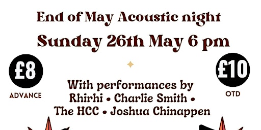 Image principale de End of May Acoustic Night @ The Rail Way Inn