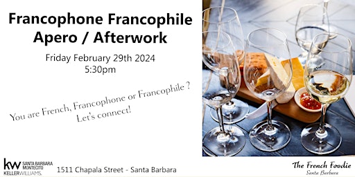 Francophone/ Francophile apero / afterwork in Santa Barbara primary image