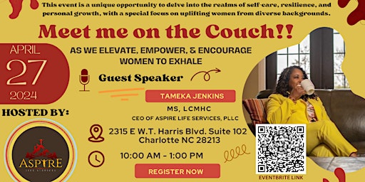 Primaire afbeelding van Meet Me on the Couch!!! An Engaging Discussion  on Women’s  Empowerment