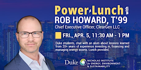 Power Lunch with Rob Howard