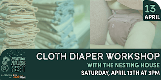 Imagem principal do evento Cloth Diaper Workshop with the Nesting House
