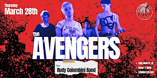 Primaire afbeelding van The Avengers w/The Rudy Colombini Band