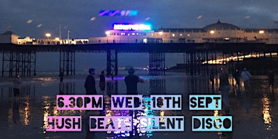 Daylight Disco Club- Full moon, low tide, sunset by the Palace Pier primary image