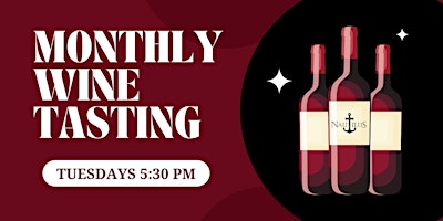 Imagem principal do evento Monthly Wine Tasting