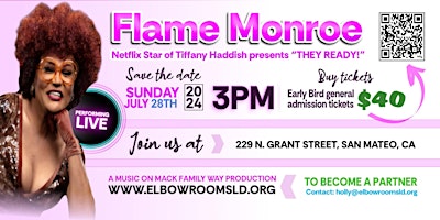 Hauptbild für Flame Monroe  Comedy Show and Fundraiser