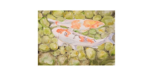 2 Day Workshop: Colorful Koi Watercolor Painting Class