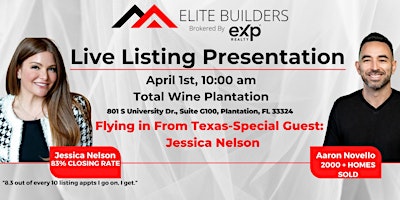 Imagem principal do evento Live Listing Presentation Hosted by Texas Super Star Jessica Nelson!