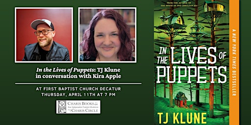 Imagem principal do evento In the Lives of Puppets: TJ Klune in conversation with Kira Apple