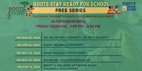 [IN-PERSON] Black Love Parenting (BLP) Series | Roots SRFS