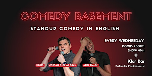 Imagem principal do evento Comedy Basement - Stand Up Comedy in ENGLISH