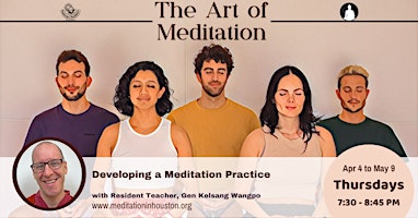 Imagem principal do evento The Art of Meditation- Developing a Meditation Practice with Gen Wangpo