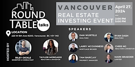 Primaire afbeelding van Real Estate Investing Event - Vancouver