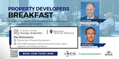 Imagen principal de Property Developers Breakfast - April 2024