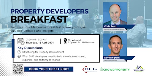 Imagem principal do evento Property Developers Breakfast - April 2024