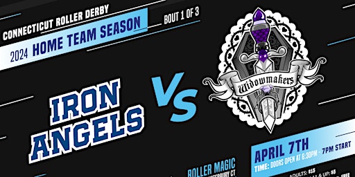 Primaire afbeelding van CTRD Home Teams Game 1- Iron Angels vs. Widowmakers