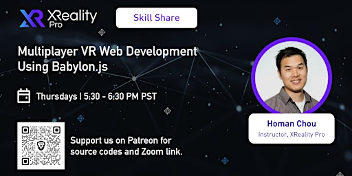 Immagine principale di Skill Share: Multiplayer VR Web Development Using Babylon.js 