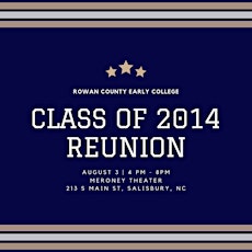 Primaire afbeelding van Rowan County Early College Class Reunion