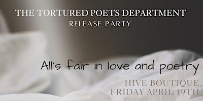 Primaire afbeelding van The Tortured Poets Department RELEASE PARTY