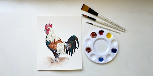 Watercolors Made Easy: Rooster (Salem) primary image