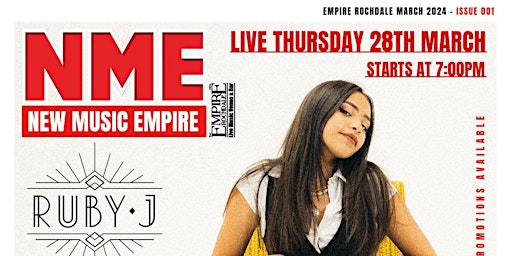 Immagine principale di New Music Empire- Live on Stage Ruby J and The Height Band 