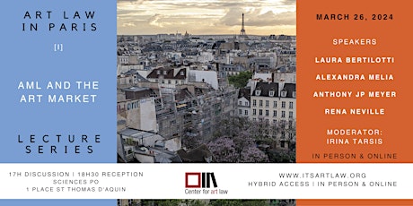 Art Law in Paris: Lecture Series - AML and the Art Market primary image