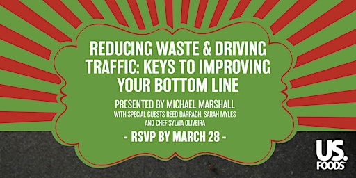 Primaire afbeelding van Reducing Waste & Driving Traffic:  Keys to Improving Your Bottom Line