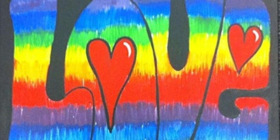 Primaire afbeelding van Rainbow Romance - Paint and Sip by Classpop!™