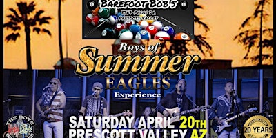 Imagen principal de Barefoot Bob's presents an evening with the Music Of The Eagles!