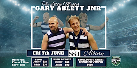 Primaire afbeelding van 'The Little Master' Gary Ablett Jnr LIVE at SS&A Albury!
