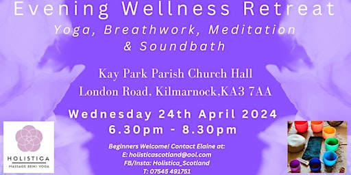 Primaire afbeelding van Evening Wellness Retreat - Yoga, Meditation, Breath Work and Sound Bath