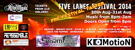 Five Lanes Music Festival 2014 (Pre-Festival Taster) primary image