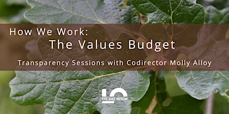 Imagem principal do evento How We Work: The Values Budget